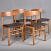 STOLAR. 4 stycken. Ek. Farstrup. Modell 250. 1950-60-tal.