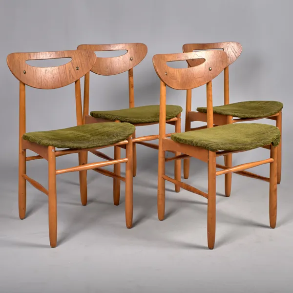 STOLAR. 4 stycken. Teak. AB Nässjö Stolfabrik. 1950-tal.