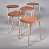 PALLAR. 5 stycken. Teak. Industrimodell. 1950-tal.