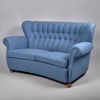 SOFFA + 1 PAR FÅTÖLJER. 1940-tal.