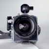 KAMERA. Hasselblad. Super Wide C. TEV 919. 5. 1969. Bakstycke. RH 3223082. Objektiv. Carl Zeiss. Serienummer 4241455.