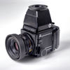 KAMERA. Mamiya. RB67. No.C111588. Objkektiv. Mamiya-Sekor C 1:3,8 f=90 mm. Sökare RB67. 1970-tal.