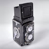 KAMERA. Rolleiflex. Schneider-Keuznach Xenar 1:3,5/75 2243017. Model 1. 1958-61.