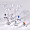 MONICA BACSTRÖM. Snapsglas. 6 stycken. Comet. Kosta Boda. 1992.