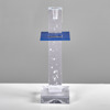 BERTIL VALLIEN. Ljusstake. Glas och metall. Tower. Kosta Boda. 