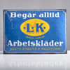 EMALJSKYLT. L.K. Arbetskläder.