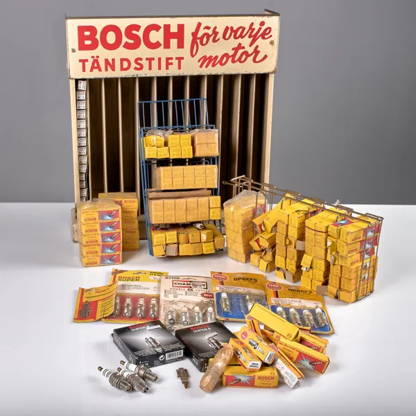 REKLAMSTÄLL. Bosch. 1950-tal.