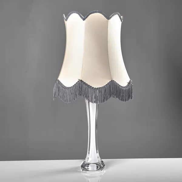 BORDSLAMPA. Glas med underfång. Kosta. 1960-70-tal.
