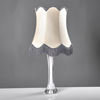 BORDSLAMPA. Glas med underfång. Kosta. 1960-70-tal.