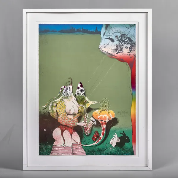 ARDY STRÜWER. (1939-2023). Färglitografi.