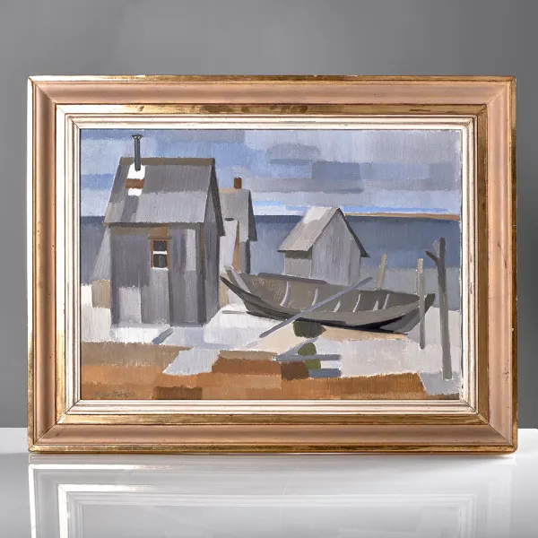BIRGER MÖRK. (1919-2010). Olja på duk.