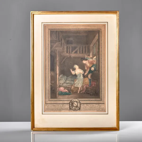 PIERRE-PHILIPPE CHOFFARD. Kopparstick. 1700-tal.