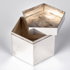 WIWEN NILSSON. Burk med lock. Pentagonal. Sterlingsilver. Lund. 1948.