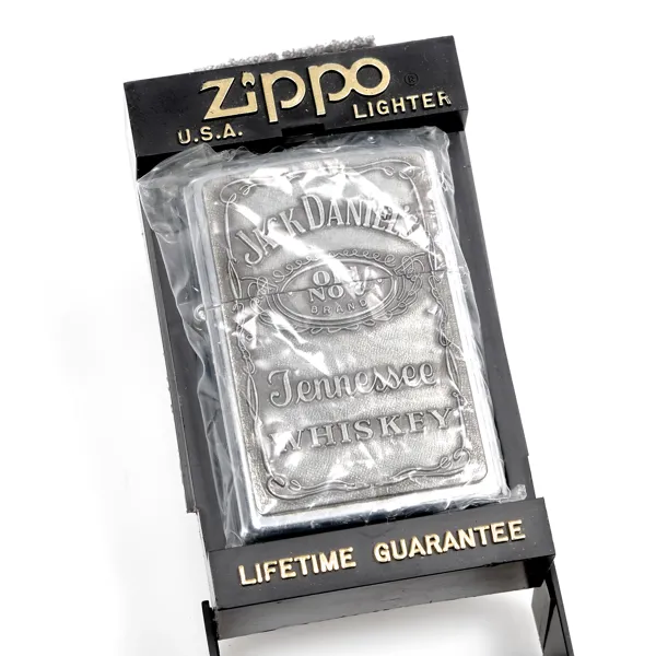 TÄNDARE ZIPPO. Zippo Jack Daniel´s Pewter Label Emblem. 1999.