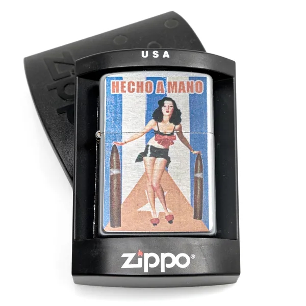 TÄNDARE ZIPPO. Hecho A mano. Cuba Pin-Up. 2004.
