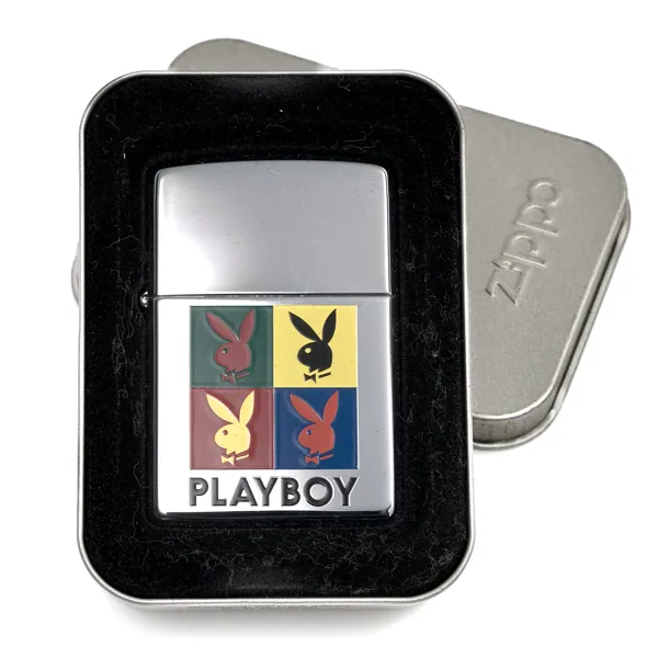 TÄNDARE ZIPPO. Playboy. Andy Warhol Style. Pop Art Multi-Rabbit. 2000.