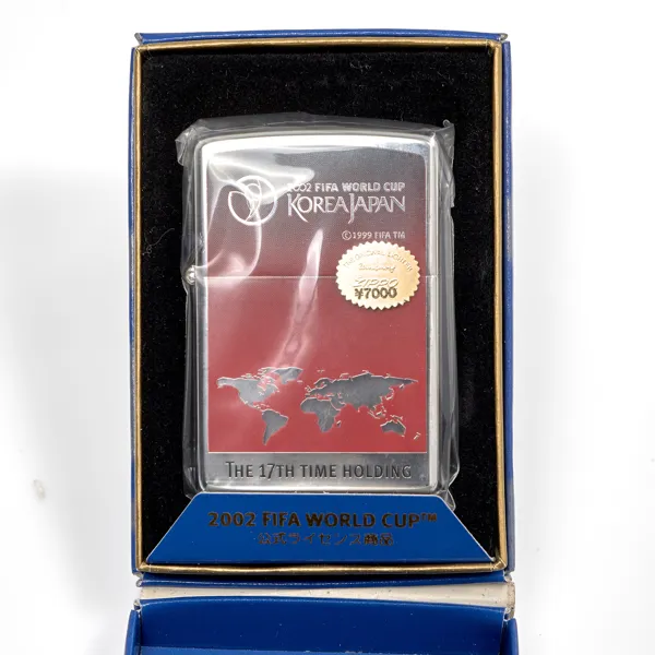 TÄNDARE ZIPPO. 2002 FIFA World Cup Korea/Japan. The 17th Time Holding.