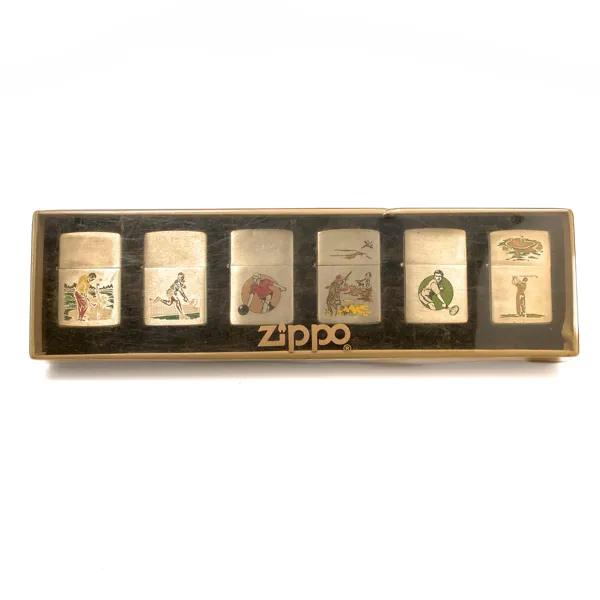 TÄNDARE ZIPPO. 6 stycken. Sports Series. Limited Edition Series. 1991.