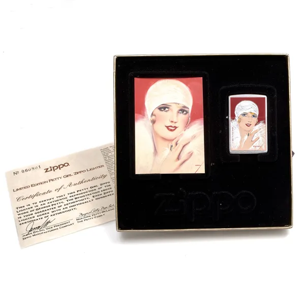 TÄNDARE ZIPPO. Collectible Gift Set. The Petty Girl. Limited Edition. 1997.