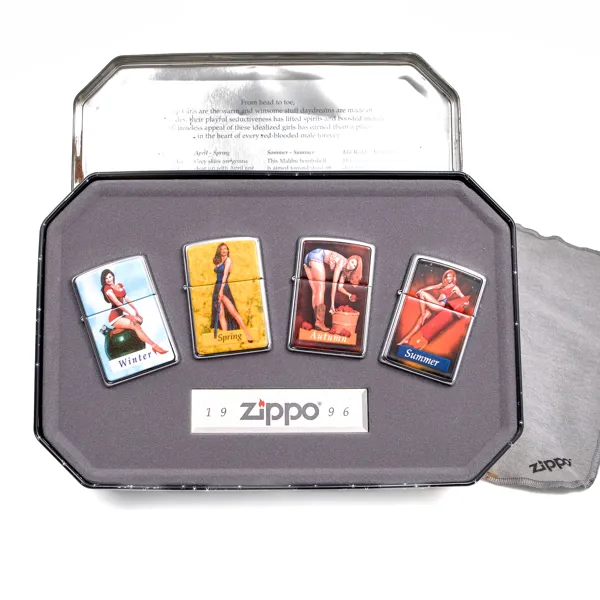 TÄNDARE ZIPPO. 4 stycken. Pin Up Girls. The Four Seasons. 1996.
