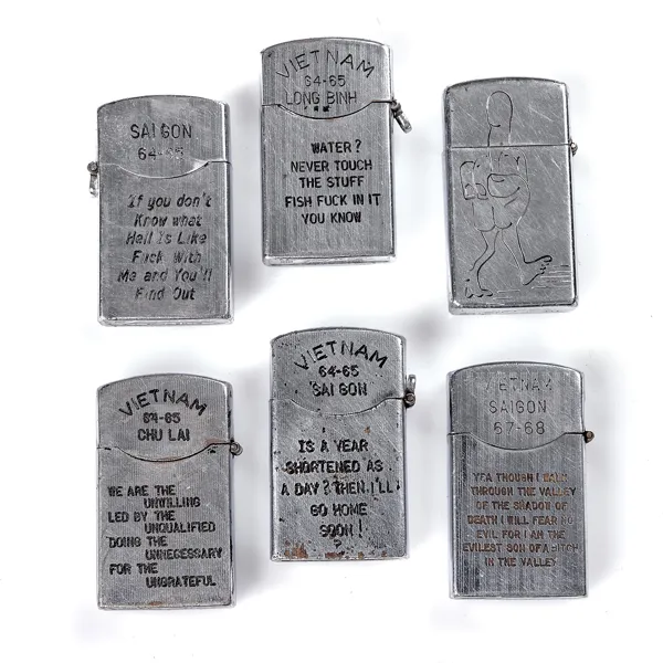 PARTI TÄNDARE. Vietnamn. Zippo, Noble, 4 Zenith. 1960-70-tal.
