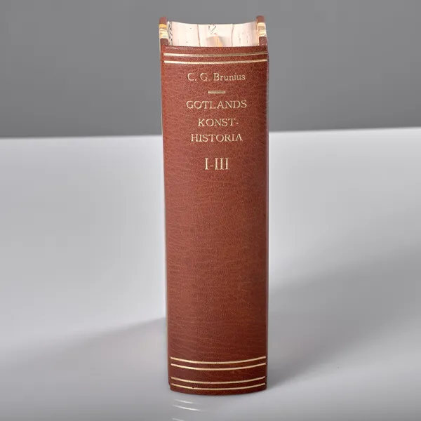 CARL GEORG BRUNIUS. Gotlands konsthistoria. Första delen.