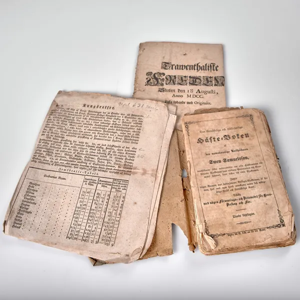 Swen Samuelsson - Den förträffeliga och tilförlåteliga Häste-Boken. Tionde upplagan. 1800-tal. Och...