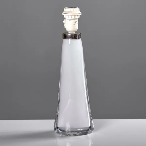 CARL FAGERLUND. Bordslampa. Orrefors. 1960-tal.