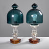 BORDSLAMPOR. 1 par. glas. 1960-70-tal.