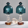 BORDSLAMPOR. 1 par. glas. 1960-70-tal.