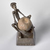 HENRY GUSTAFSSON. Skulptur. Tenn och natursten. Lyftet. Wimmerby Tenn. 1986.