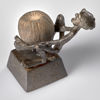 HENRY GUSTAFSSON. Skulptur. Tenn och natursten. Lyftet. Wimmerby Tenn. 1986.
