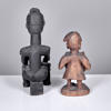 SKULPTURER. 2 stycken. Bambara, Franska Sudan. 1900-talets mitt.