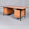 FLORENCE KNOLL. Skrivbord. Large Executive Desk. Knoll International. NK:s verkstäder i Nyköping, 1964.