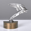 SKULPTUR. Brons och kromad metall. Pegasus. Kylarprydnad till Duesenberg 1933.